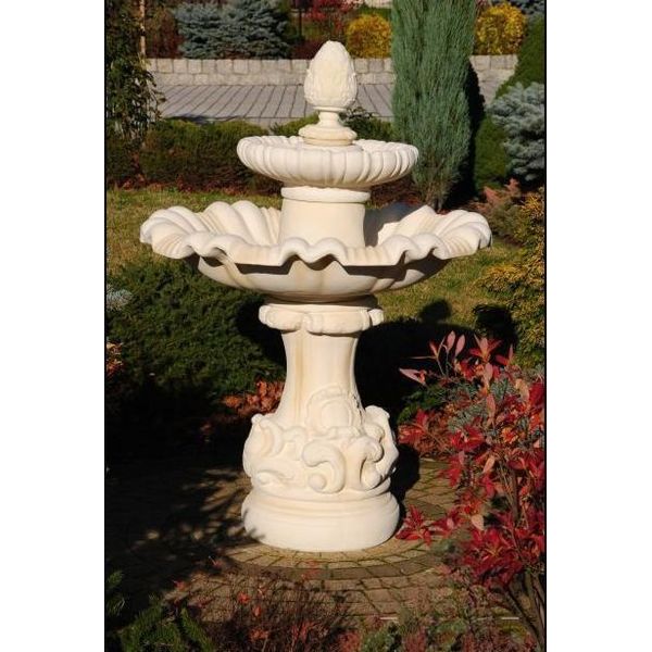 Fontana Rotonda 140 Cm Giardino Sculture In Pietra Decor Paesaggio Napoli Z Szyszka-image