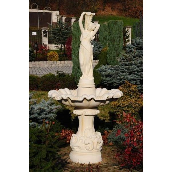 Fontana Rotonda 192 Cm Giardino Sculture In Pietra Decorazione Paesaggio Napoli Noemi-image