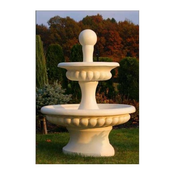 Fontana Rotonda 163 Cm Sculture In Pietra Da Giardino Decorazione Paesaggio Stagno Petra 4-image