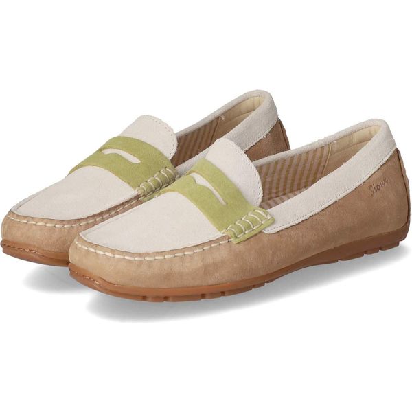 Sioux Mocassini/ Mocassini/ Scarpe Slip-On Donna Carmona Beige Camosciotaglia:41-image