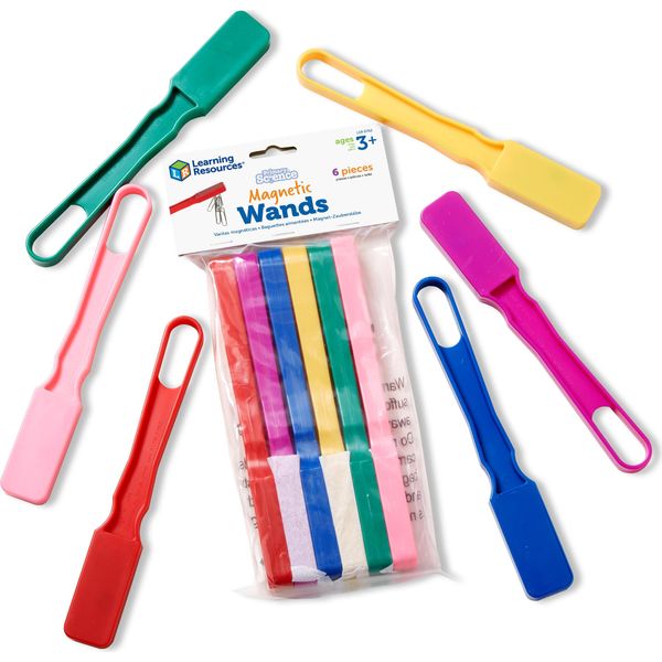 Learning Resources Bacchette Magnetiche, 6 Bacchette Magnetiche Colorate Per Bambini, Giocattoli Didattici Di Scienza E Menta, Esperimenti E Scoperte, Da 3 Anni-image