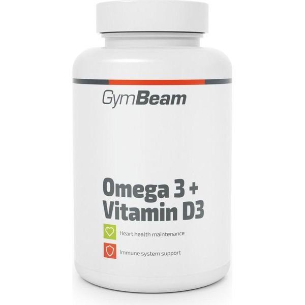 Gymbeam - Omega 3 + Vitamina D3 90 Capsule-image