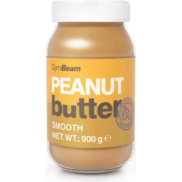 Burro Di Arachidi Naturale Gymbeam - Alto Contenuto Proteico, Fonte Vegana Di Proteine E Grassi, Burro Di Arachidi Proteico Sano Senza Zucchero E Olio Di Palma (900 G, Liscio)-image