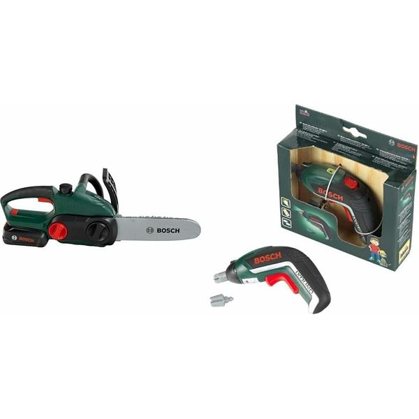Theo Klein 8399 Bosch Motosega | Fedele, Replica Adatta Ai Bambini & 8300 Bosch Avvitatore A Batteria Ixolino-image