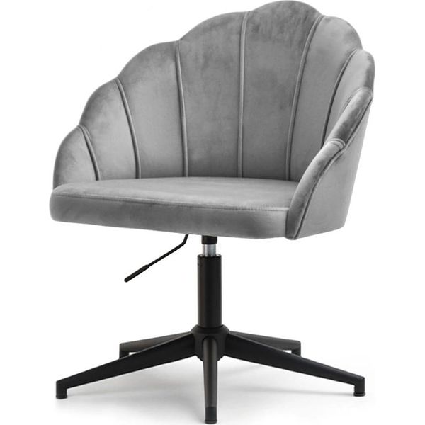 Poltrona Girevole Karlo - Grigio / Nero-image
