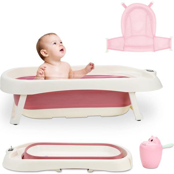Bettizia Vaschetta Pieghevole Per Bambini 83Cm Vaschetta Per Bambini Antiscivolo Vaschetta Per Bambini, Rosa-image