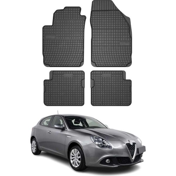 2010-2020 Alfa Romeo Giulietta FußMatten Gummi Schwarz 4 Tlg-image