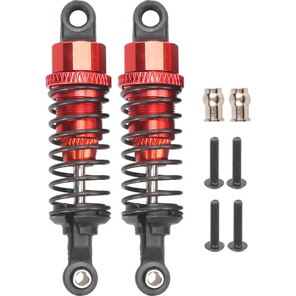 Ammortizzatore Rc 65 Mm, In Lega Di Alluminio, Ammortizzatore A Molla, Adatto Per Traxxas Slash 2WD, Rosso-image