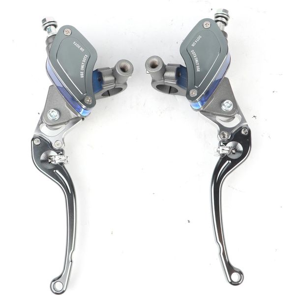 Coppia Di Frizioni Pompa Freno Idraulico Moto 22 Mm Leva Cilindro Maestro Regolabile Titanio-image