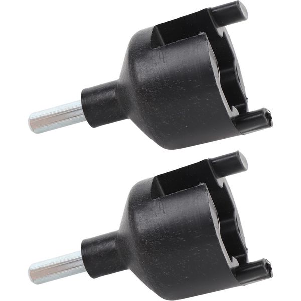 2 Pack Isolatore Per Recinzione Elettrica Tutti Gli Strumenti Ganci Per Chiodi In Acciaio Abs Per Viti In Isolatori In Pali Di Legno-image