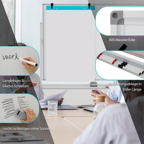 Lavagna Magnetica Bifacciale Con Ruote Per La Classe In Ufficio E A Casa-image