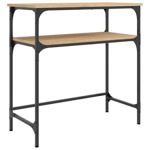 Syfax™ Tavolino Consolle Rovere Sonoma 75X35,5X75Cm Legno Multistrato-image
