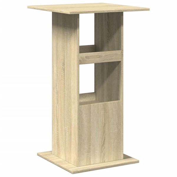 Syfax™ Tavolo Bar Portaoggetti Rovere Sonoma 60X60X102 Cm Multistrato-image