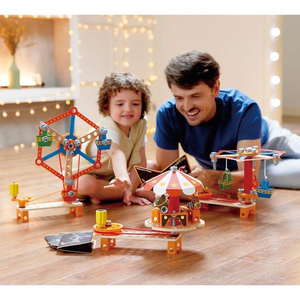 Set Di Costruzioni Hape - Set Di Costruzioni Di Carnevale - Giocattoli Stem Per Bambini-image