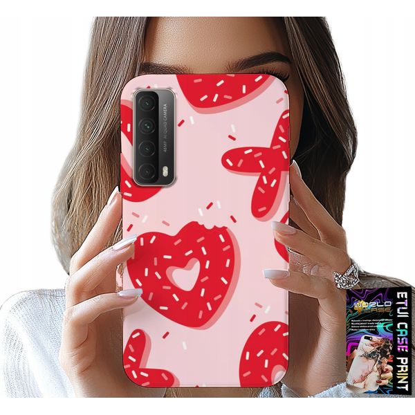 Custodia Per Huawei P Smart 2021 - Design Femminile E Alla Moda Xoxo Heart + Glass-image