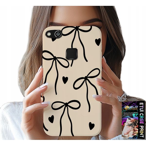 Custodia Per Huawei P9 Lite 2016 - Fiocco Beige Disegni Moda-image