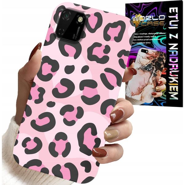 Custodia Per Huawei Y5P - Pantera Rosa Stampa Leopardo Disegni Femminili-image