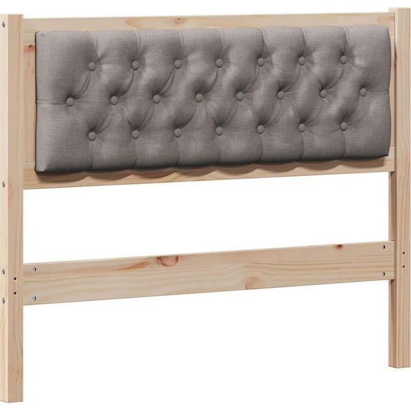 Vidaxl Testiera Altro Marrone E Taupe 100 Cm In Legno Di Pino Massiccio-image