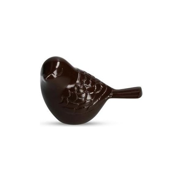 Urna Per Uccelli Unica Nel Suo Genere - 100 Ml - Urna Fatta A Mano Per Ceneri Di Animali Domestici O Umani - Urna Decorativa Marrone-image