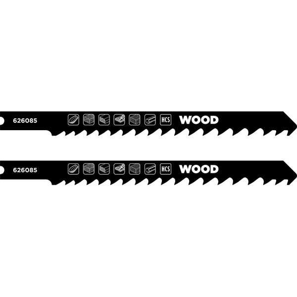 Kwb Set Di Lame Per Seghetto Alternativo, 626085, Acciaio Hcs, 2 Pezzi-image