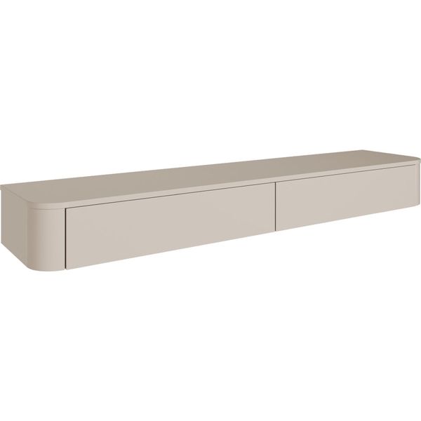 Selsey Luvio Slim - Mensola Tv Sospesa, Grigio Cashmere, 175 Cm-image
