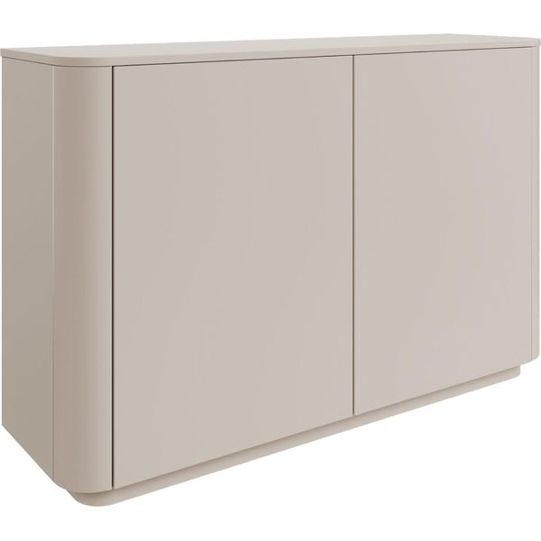 Selsey Luvio - Credenza A 2 Ante Con 6 Scomparti, Bordi Arrotondati, 140 Cm, Grigio Cashmere-image