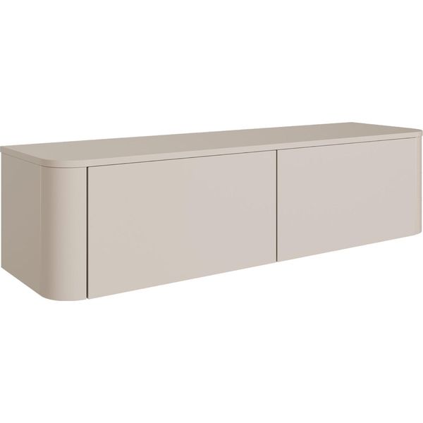 Selsey Luvio - Mensola Per Tv, Sospesa O In Piedi, Grigio Cashmere, 140 Cm-image