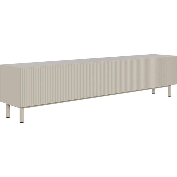 Selsey Veldio New - Lavagna Bassa Per Tv Con Frontale Scanalato, Grigio, 175 Cm-image