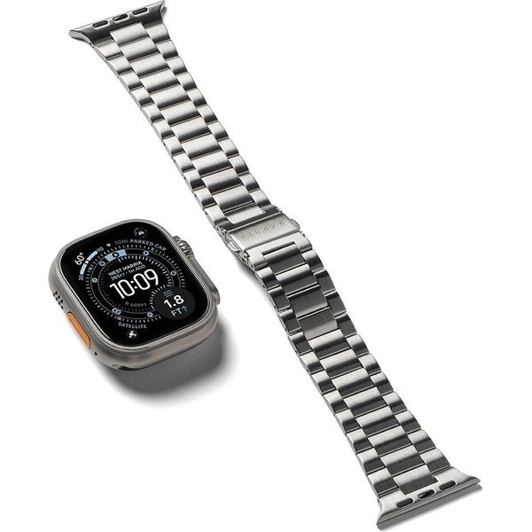 Bracciale In Acciaio Inossidabile Per Apple Watch 49/46/45/44 Mm, Ringke Metal One Air, Argento-image