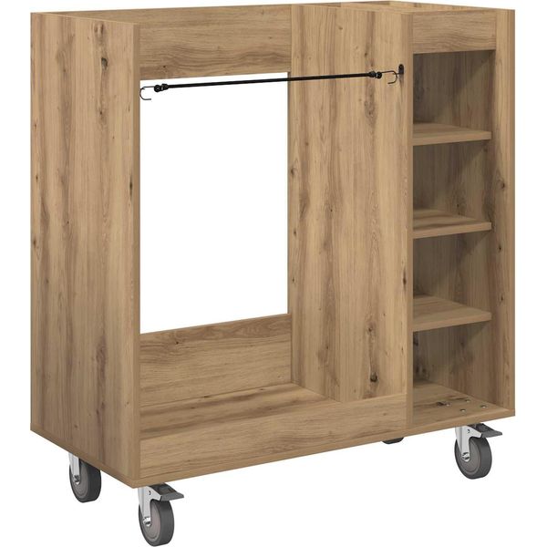 Vidaxl Armadio Da Golf Con Ruota Uni Artisan Oak 65 X 45 X 98 Cm-image