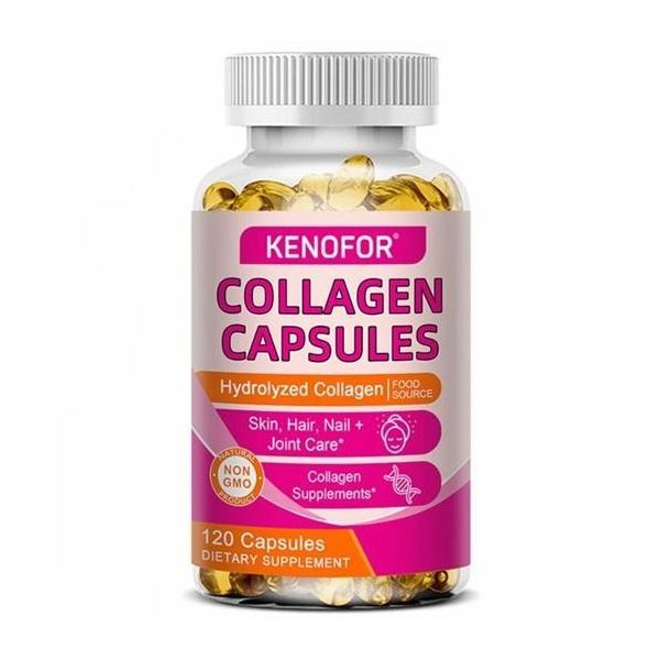 Capsule Di Collagene 3000Mg (120 Capsule) Integratore Alimentare, Anti-Invecchiamento, Salute Della Pelle, Pelle, Capelli, Unghie, Ossa, Articolazioni-image