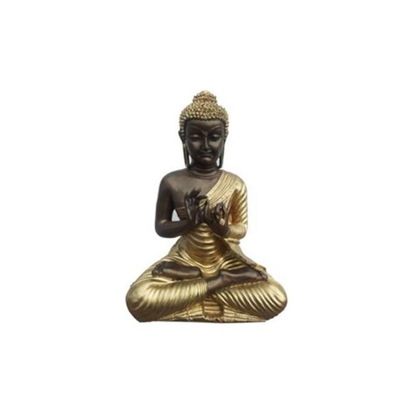 Figura Decorativa Scultura 44 Cm Figure Statue Sculture Malesia Buddha B33-image