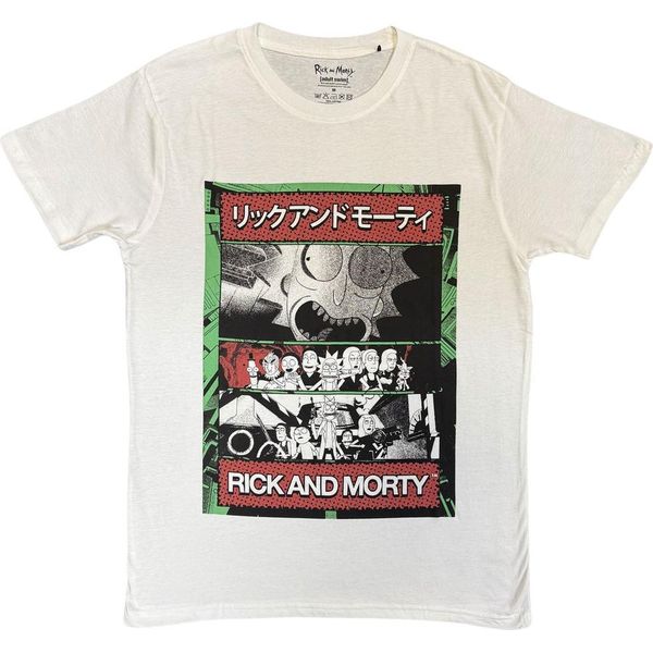 Rick And Morty - Maglietta Uomo/Donna Unisex RO15192 (Xl) (Bianco)-image