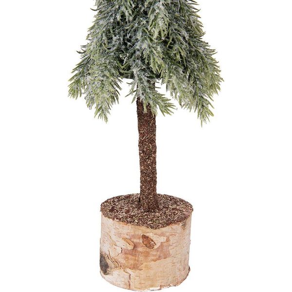 Clayre & Eef Mini Albero Di Natale Artificiale Ø 10X35 Cm Legno Verde-image