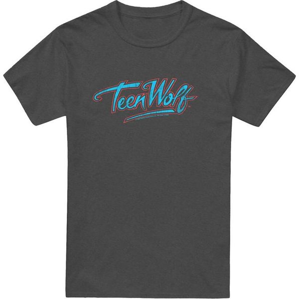Teen Wolf - Maglietta Da Uomo/Donna Unisex, Logo, Screziata TV27643 (3XL) (Carbone)-image