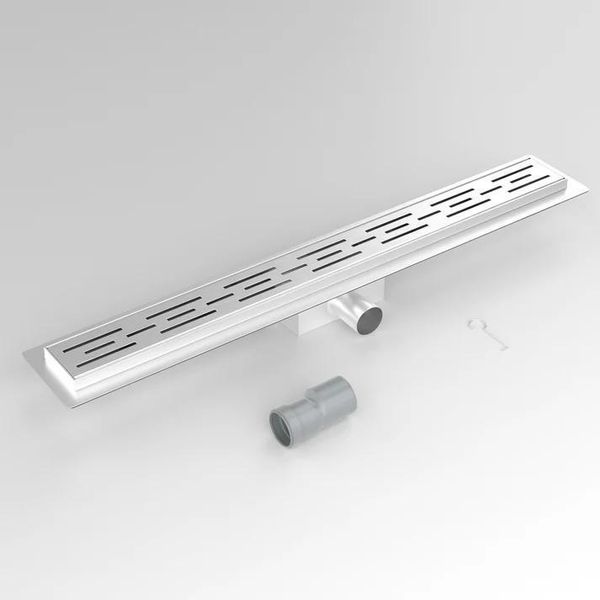 Webo Rvs Douchegoot 70 Cm Completo Di Scarico Di Ingresso Flens-image