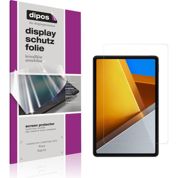 2X Pellicola Protettiva Per Poco Pad X1 Protezione Schermo Claro Display Dipos-image
