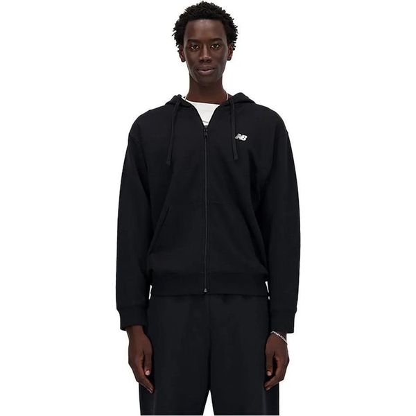 New Balance Sport Essentials Logo French Terry Zip Pullover Nero L Uomo Nero L-image