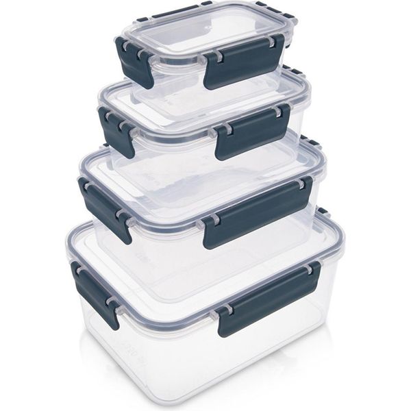 Orion | Set Di Contenitori Per Alimenti - Con Coperchio E Guarnizione - 4 Pezzi - Contenitori Per Alimenti - Lavabili In Lavastoviglie - Da 375 Ml A 2,85 Litri-image