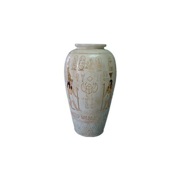 Vaso Egitto Decorazione Figura Statua Scultura 40 Cm Figure Statue Sculture (C36)-image