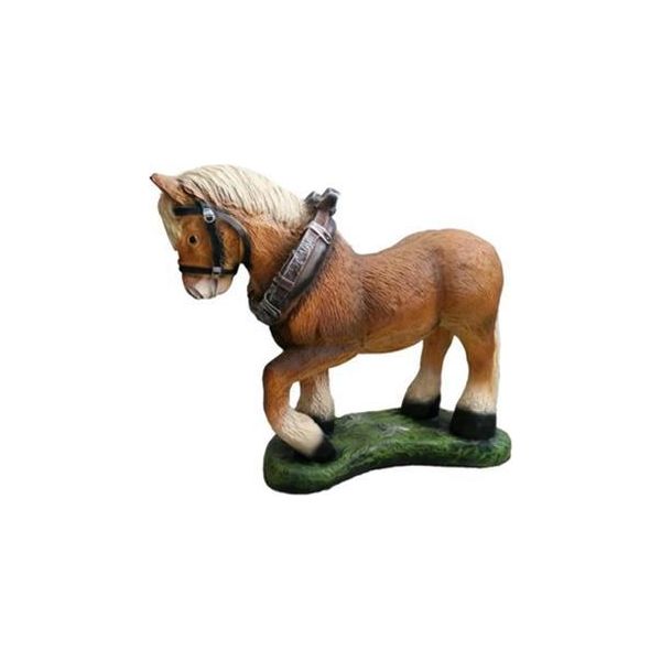 Stallone Russo Cavallo Decorazione Figura Statua Statue Scultura 51Cm-image