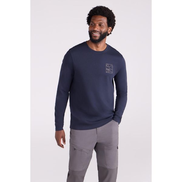 Mountain Warehouse - Maglietta "Mountain View"" Da Uomo MW3347 (Xs) (Blu Scuro)"-image