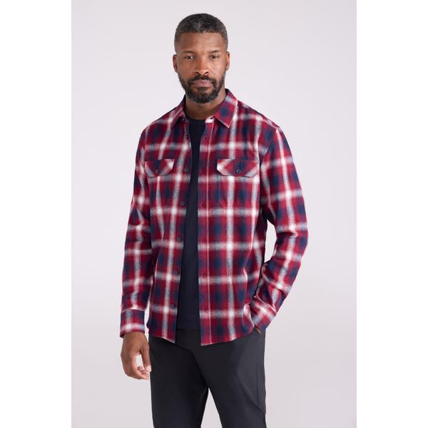 Mountain Warehouse - Camicia "Trace"" Da Uomo A Maniche Lunghe MW298 (3XL) (Berry Red)"-image