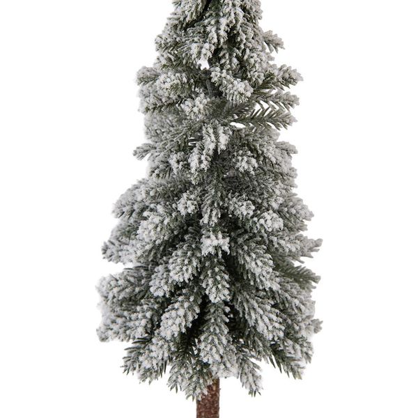 Clayre & Eef Mini Albero Di Natale Artificiale Ø 10X48 Cm Legno Verde-image