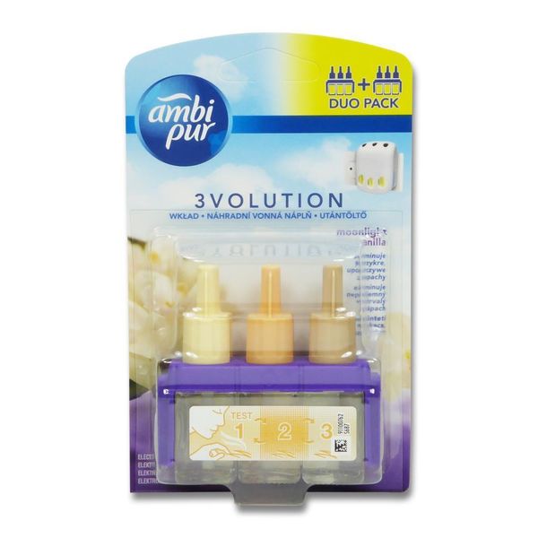 Ambi Pur 3Volution Flacone Di Ricarica Moonlight Vanilla Confezione Doppia, 2 X 20 Ml-image