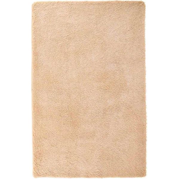 Vidaxl Tappeto Shaggy A Pelo Alto Navarra Beige 130X200 Cm Poliestere-image