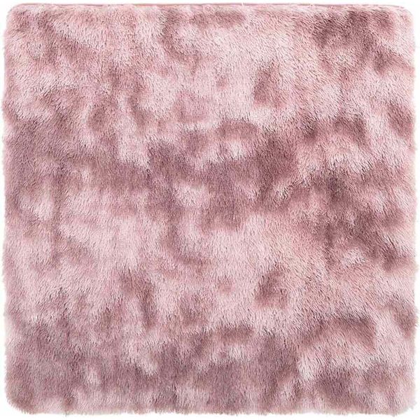 Vidaxl Tappeto Shaggy A Pelo Alto Navarra Rosa Antico 160X160 Cm Poliestere-image