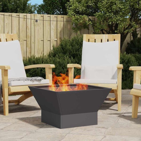 2025 Cloris Fire Pit Nero 60 X 60 X 35 Cm Acciaio - Cesti E Vassoi Per Fuochi Vendita4178848 1Pacco-image