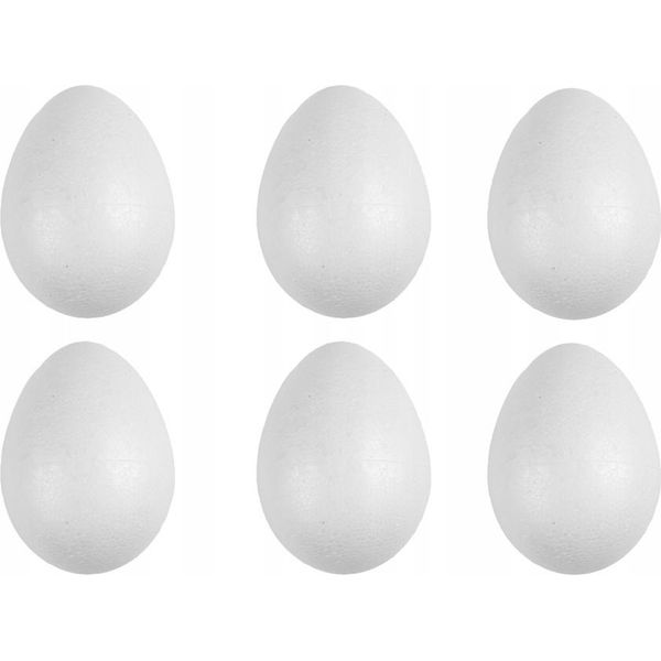 Uova Di Polistirolo Uova 6 Pz. 6 Cm Uova Di Pasqua Per Decoupage Stroika-image