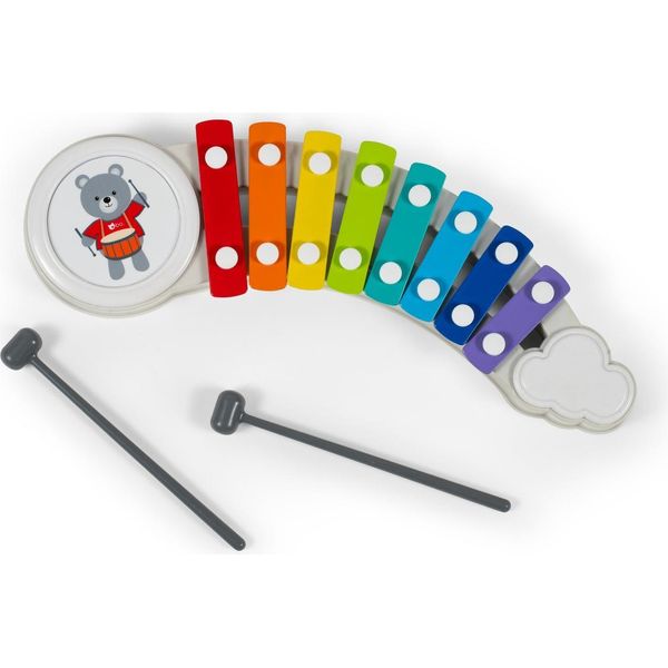 Xilofono Con 8 Tasti Colorati E Mazza Per Bambini-image